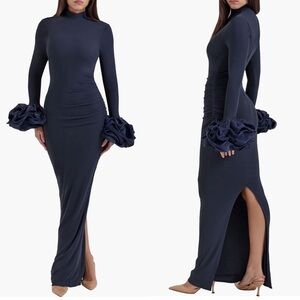 House of CB Fabienne Long Sleeve Body-Con Jersey Con Gown